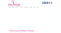 Desktop Screenshot of eliteenergyfitness.com